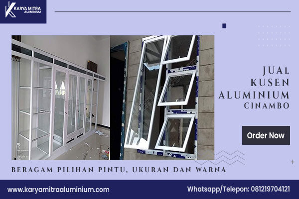jual kusen aluminium cinambo